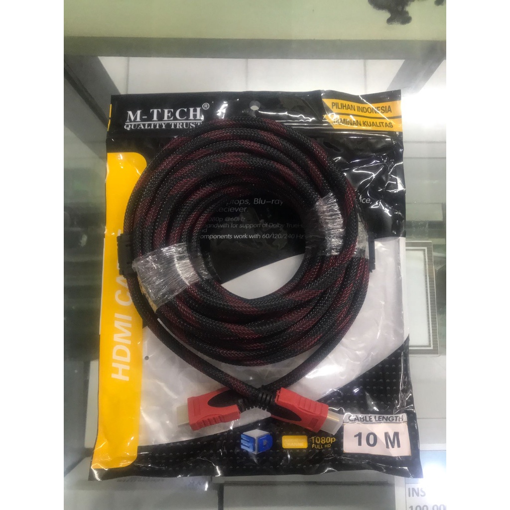 Kabel HDMI To HDMI 10 Meter Jaring Male to Male