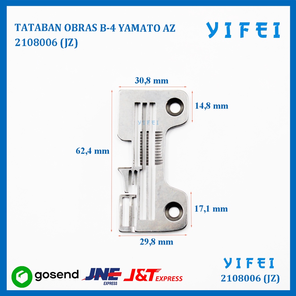 PIRINGAN NEEDLE PLATE OBRAS BENANG 4 YAMATO AZ YIFEI-2108006(JZ)