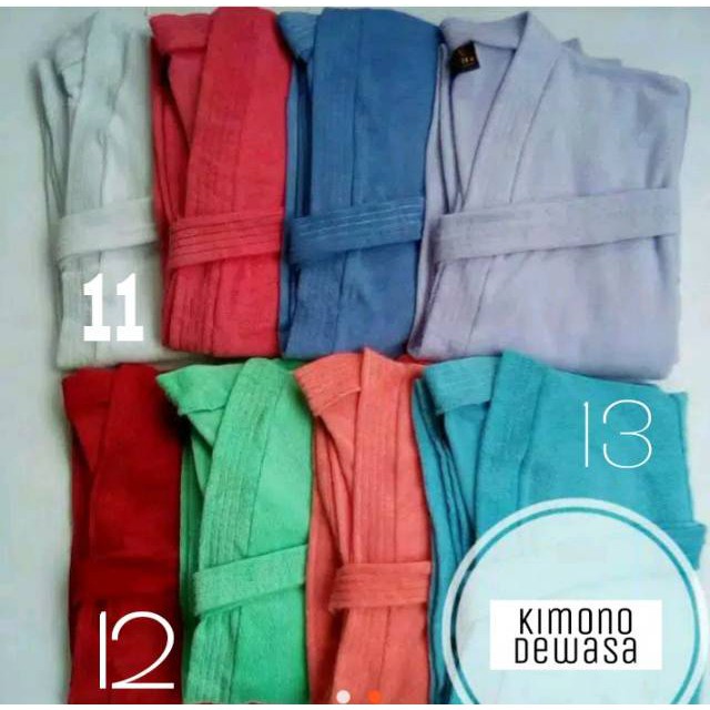 Handuk Kimono Dewasa / Handuk Kimono Jumbo / Bahan Lembut / Kimono Tebal