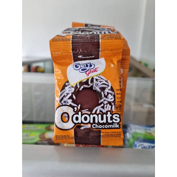 

Gery O donuts 8 gr renceng isi 24 bungkus biskuit chocomilk
