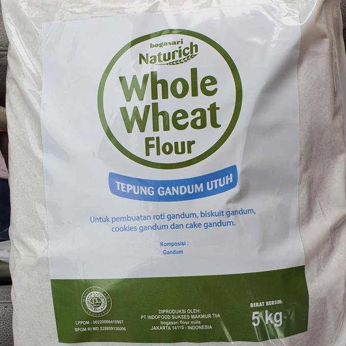 

[COD] NATURICH WHOLE WHEAT FLOUR 5KG / TEPUNG GANDUM UTUH BOGASARI [COD]