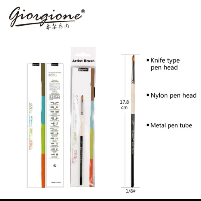 

Dijual Giorgione Dagger Brush G-3030 Size 1/8 Berkualitas