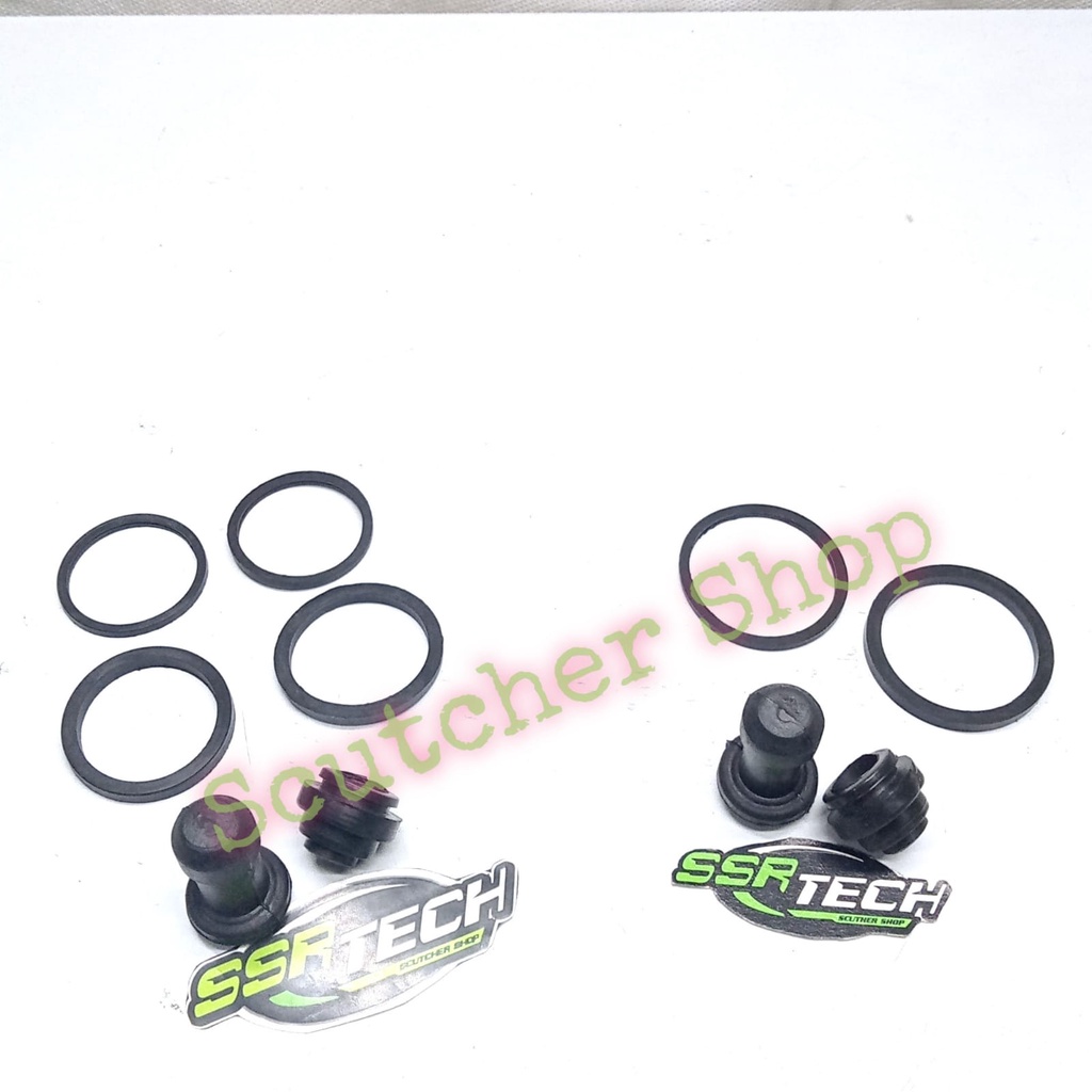 Oring Seal Karet Piston Silboot Kaliper Cakram Depan Belakang Set Satria FU