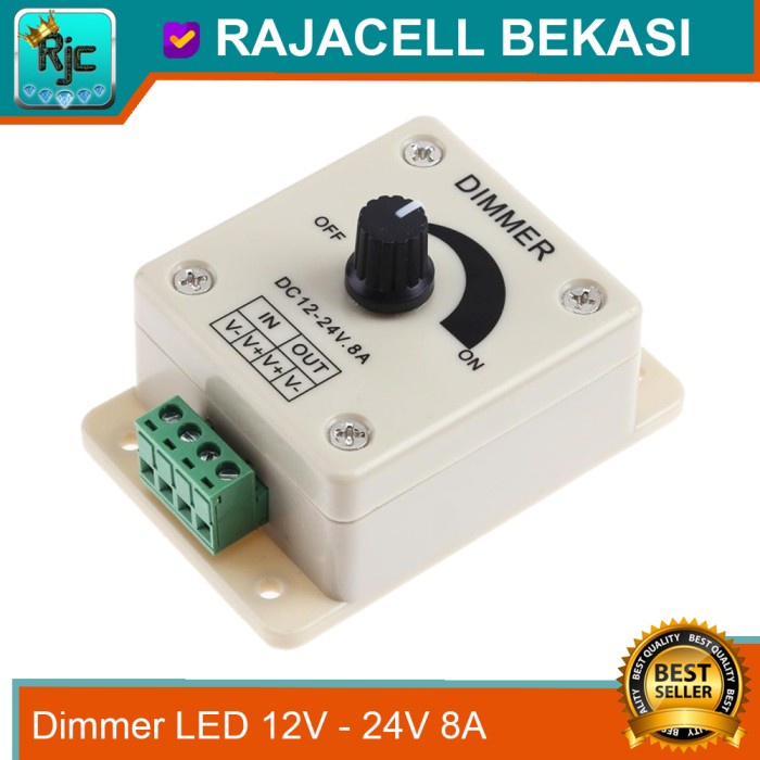 Dimmer Lampu LED Strip 12V 24V DC Pengatur Kecerahan Lampu LED
