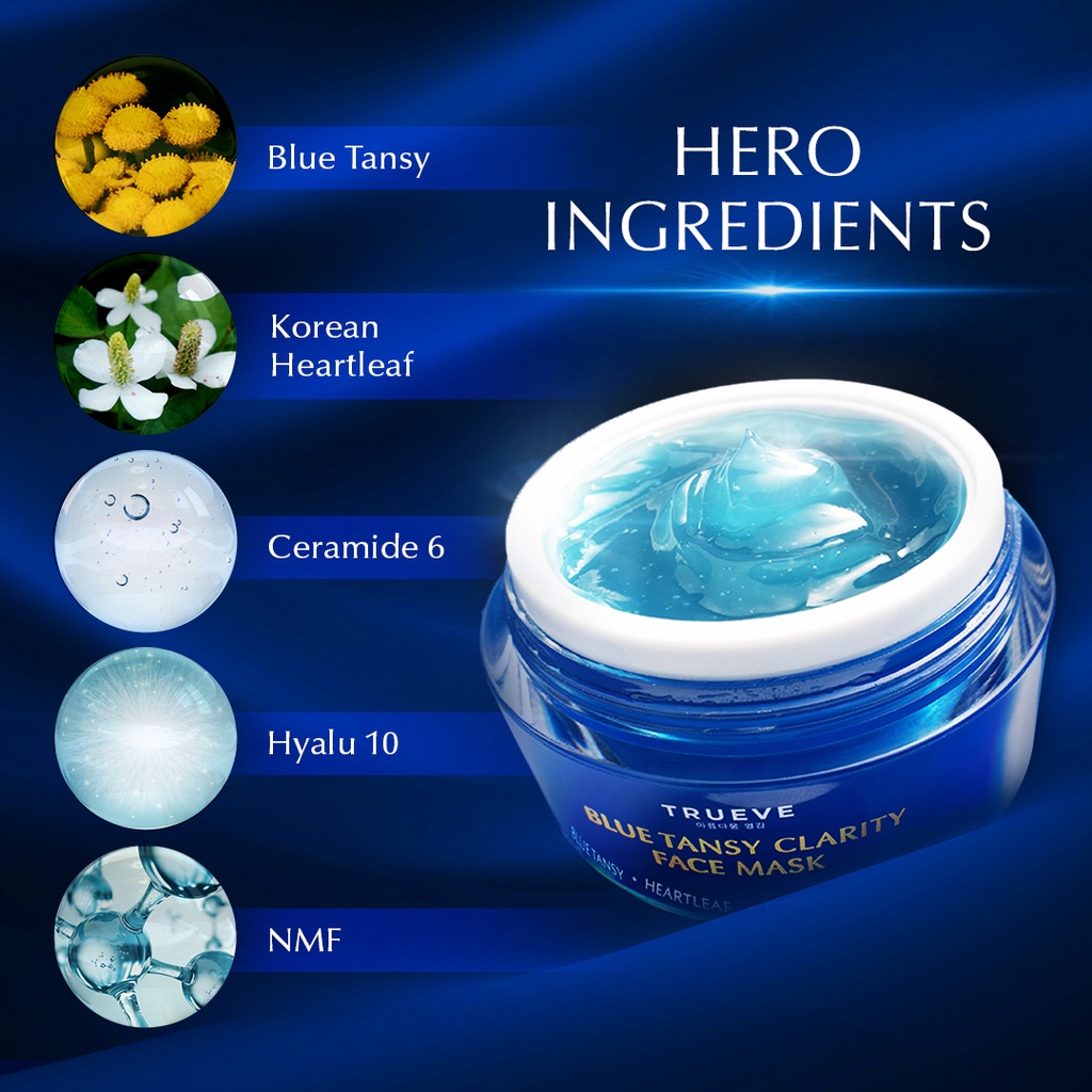 ★ BB ★ Trueve Blue Tansy Clarity Face Mask 50gr - Masker Wajah