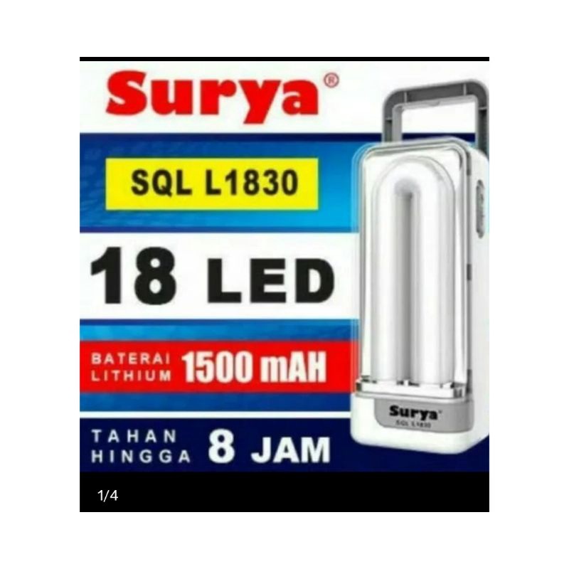 Lampu emergency led SURYA SQL L1830 Lampu led darurat terang