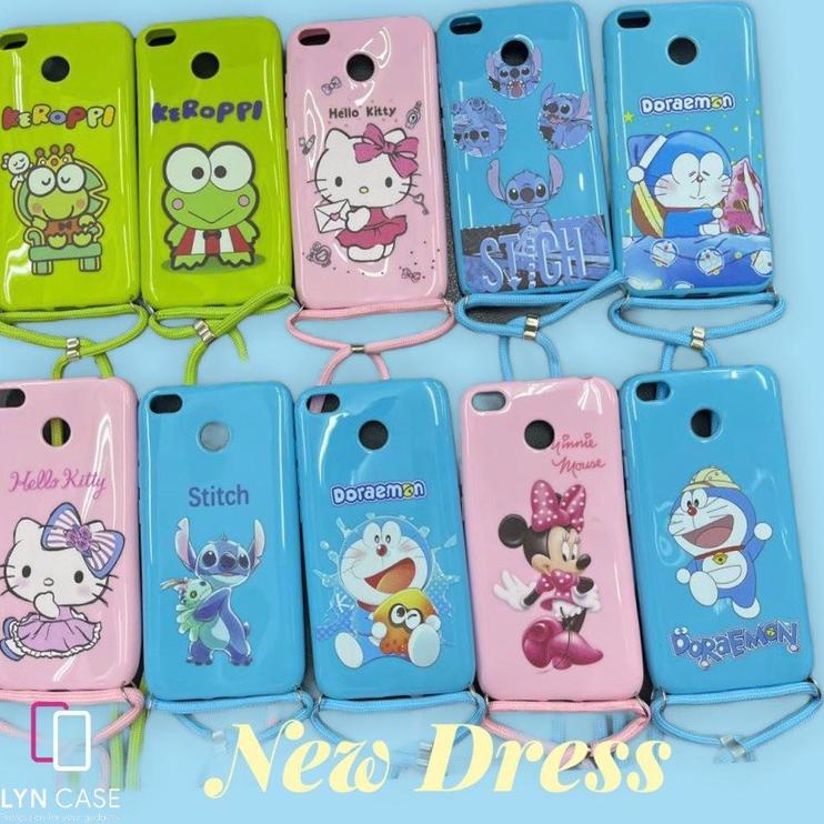 GDI.31Oc22q ◦ OPPO A39/ A57 2016/ A1K/ A15/ A15S/ SOFT CASE CANDY KARTUN + GANTUNGAN TALI HP LANYARD