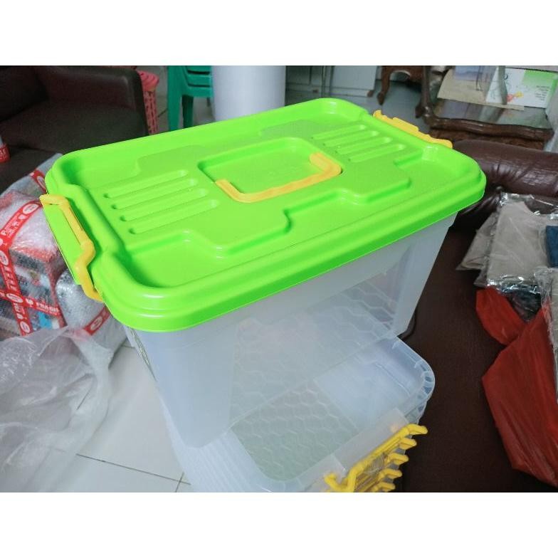 Box Container Gagang CB 25 Liter EZY Kotak Shinpo Handy Kontainer EZ25 Storage Plastik Kotak Penyimpanan Barang Serbaguna