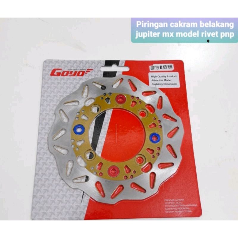 Piringan cakram belakang yamaha jupiter mx new model rivet monel ukuran standar pnp