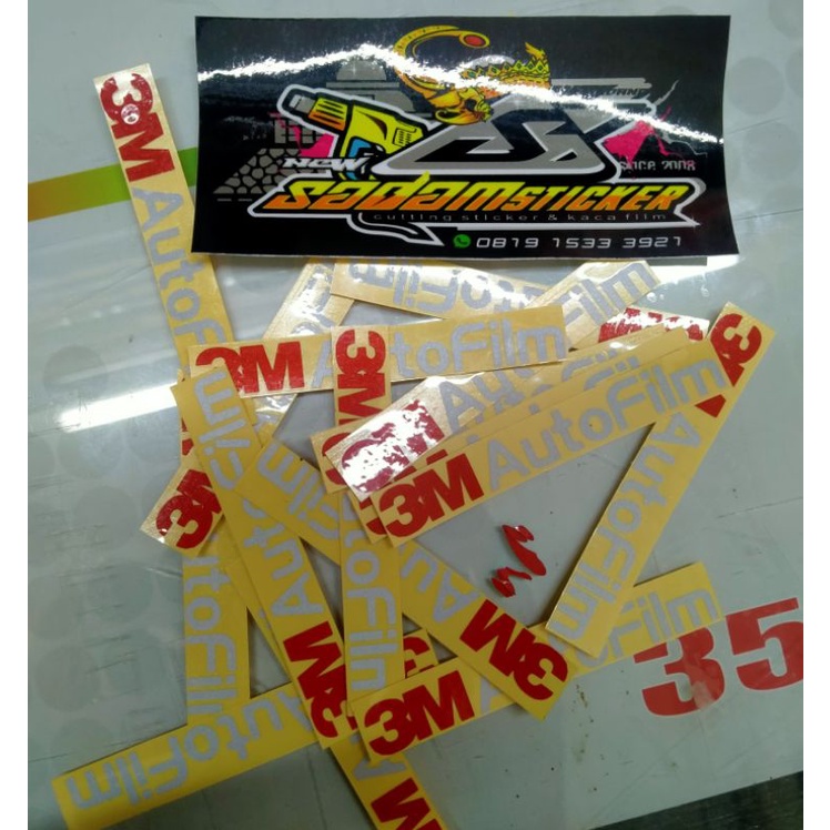 stiker sticker 3m auto film bahan reflektip nyala