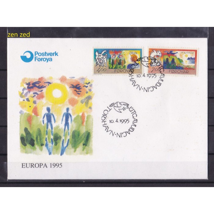 

A085 Perangko FDC SHP Faroe Islands 1995 EUROPA Stamps 1 Pcs
