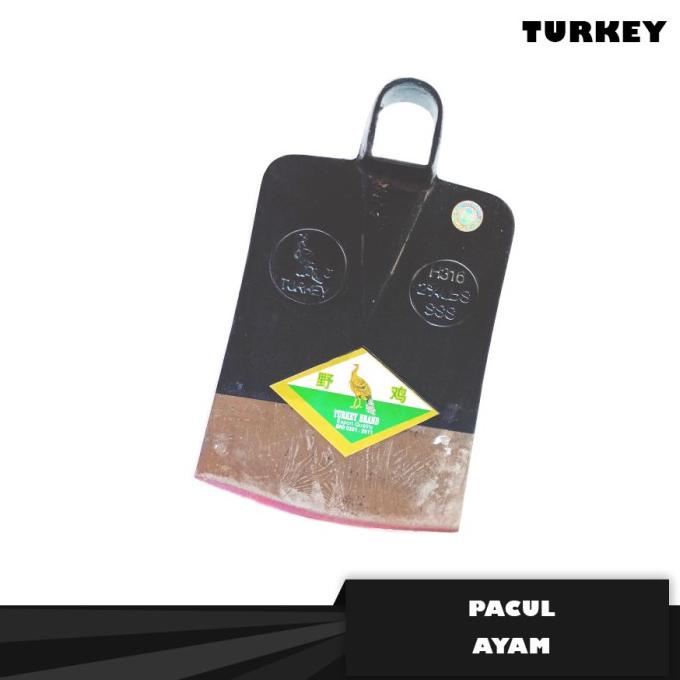Cangkul Tanah Sawah Anti Lengket Cap Turkey - Pacul Ayam Tajam