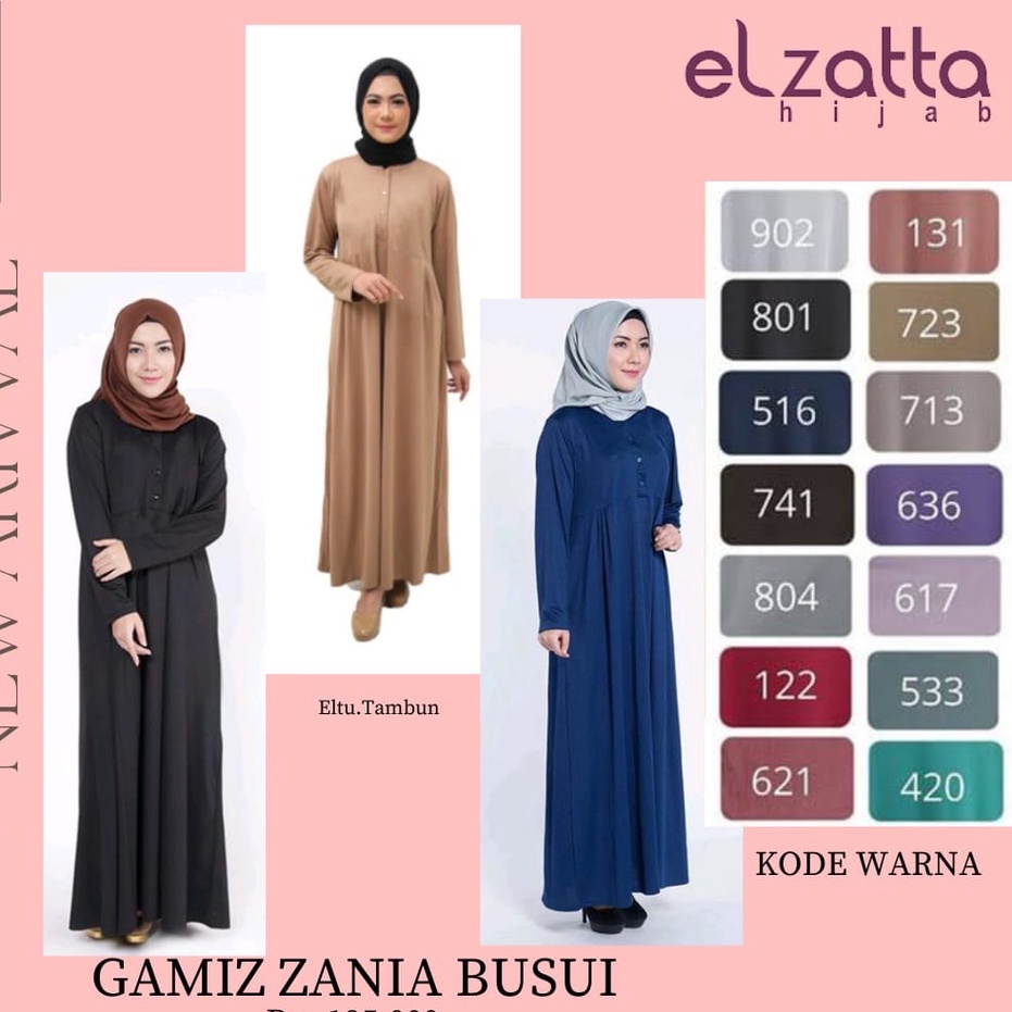 Elzatta Inner Gamis Gamiz Zania Busui Elzatta Polos Terbaru