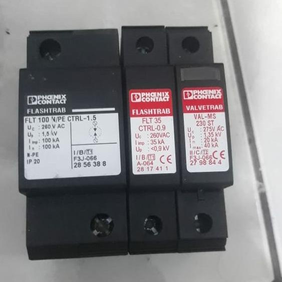Arrester PHOENIX 1P N-PE + FLASHTRAB FLT35 1P+1P VALVETRAB 275VAC
