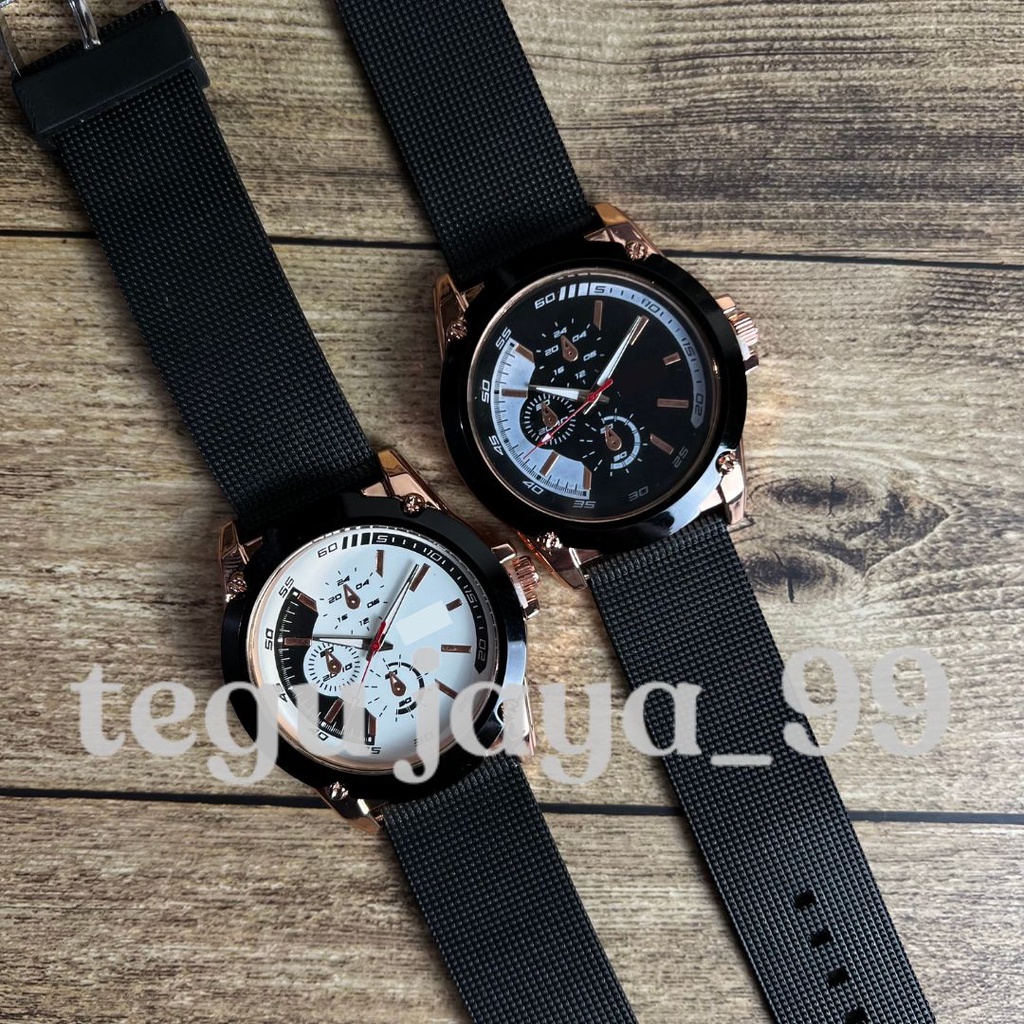 JAM TANGAN FASHION KASUAL PRIA COWOK TALI KARET MURAH GROSIR