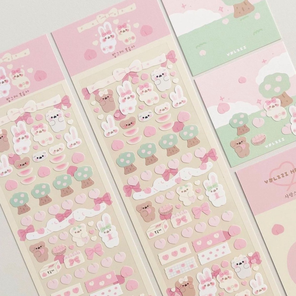Galicici Stiker Motif Kartun Kelinci / Beruang Halloween Bahan Besi Untuk Dekorasi DIY