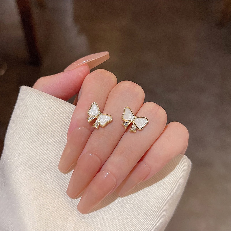 Anting Tusuk Sterling silver 925 Desain Pita Kecil Lucu Untuk Wanita