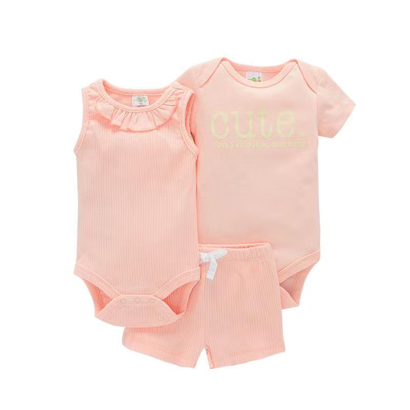 MemoryLife 3in1 Setelan Jumper Pendek Celana Pendek Boy &amp; Girl Set Baju Bayi