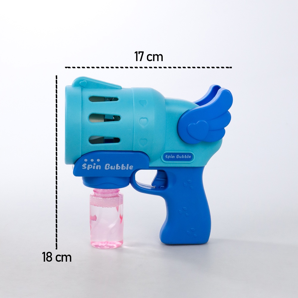 Mainan Gelembung Sabun Automatic Bubble Water Machine Gun - RC837 - Blue