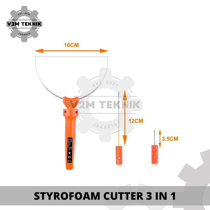 

Styrofoam Cutter3In1 - Alat Pemotong Gabus Busa - Hot Wire Foam Cutter