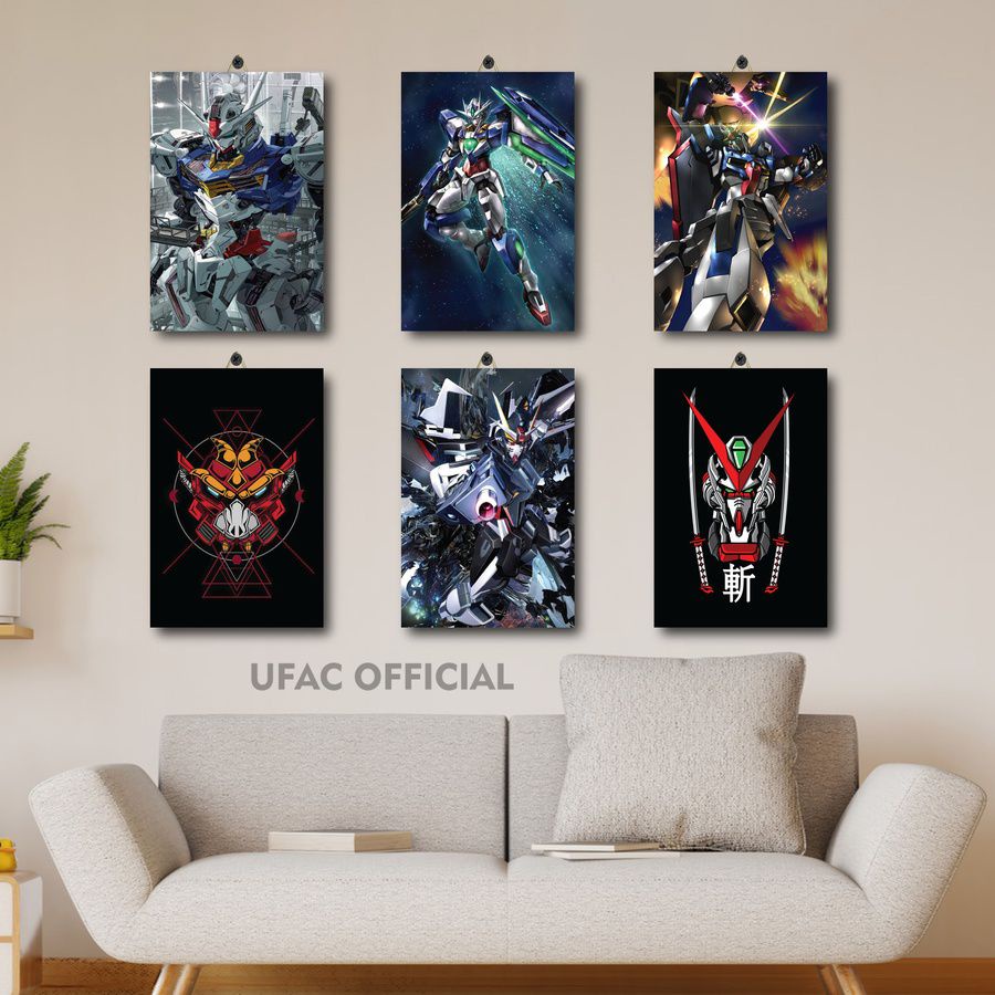 POSTER KAMAR COWOK GUNDAM WALLPAPER 20X30 WPAYJ/EPLX6/ HIASAN KAMAR COWO ANIME GUNDAM BARBATOS UNICO
