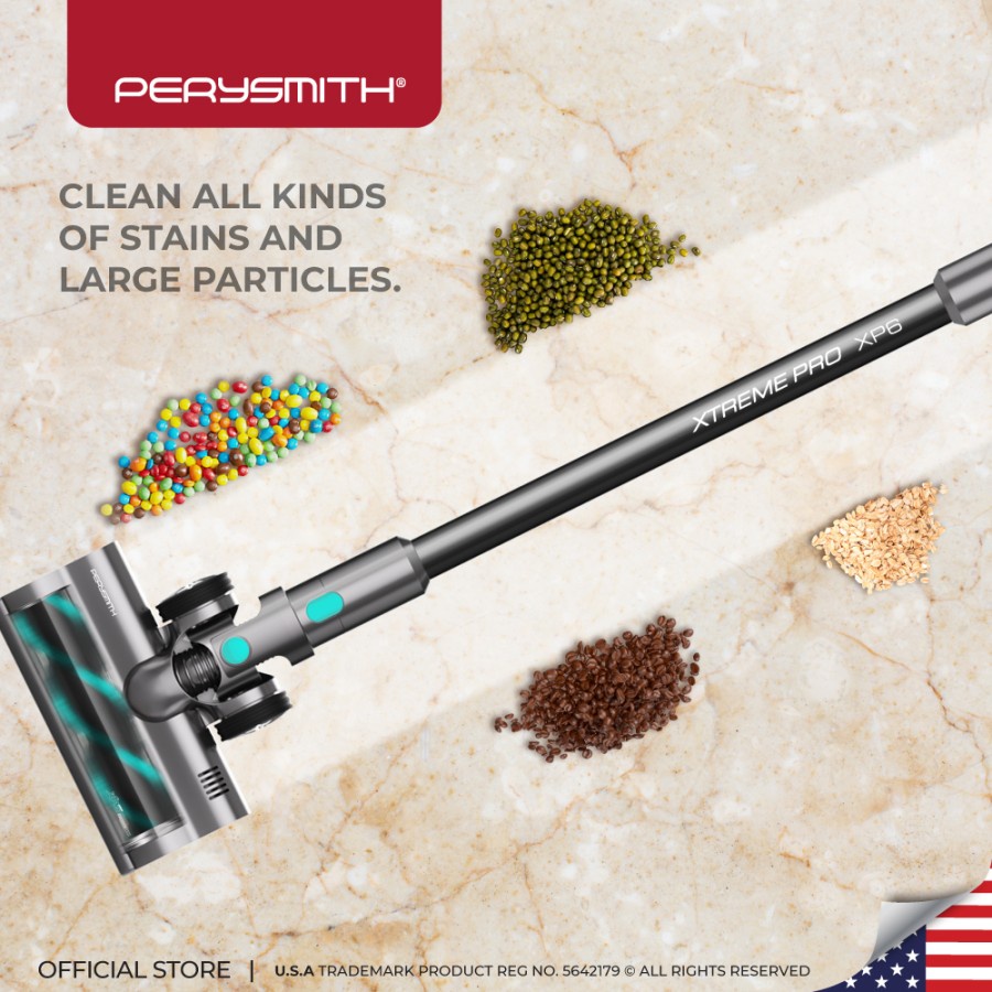 PerySmith XP6 Cordless Vacuum Cleaner Include Mop And Bed Brush 20KPA