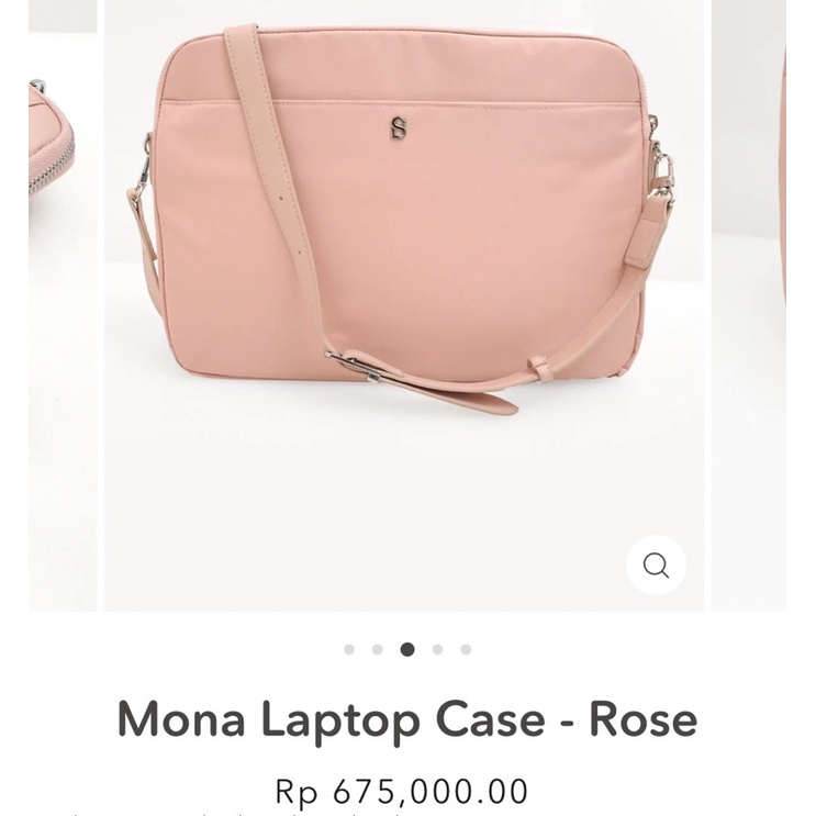 [PRELOVED] Buttonscarves Mona Laptop Case Rose Tas Laptop Tempat Macbook Apple BS Buttonscraves Tapi