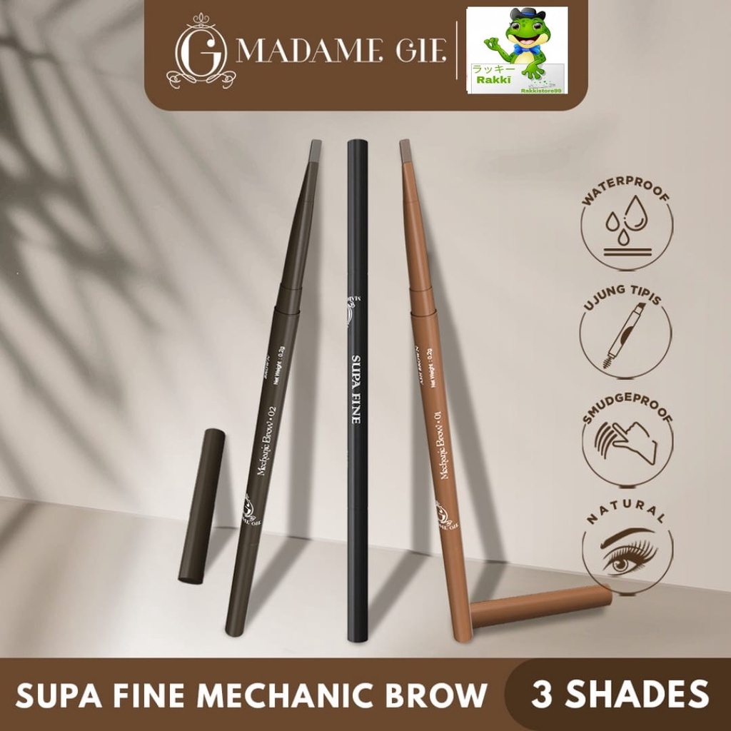 ❣️Rakkistore99❣️ MADAME GIE Supa Fine Thin Mechanic Brow Eyebrow