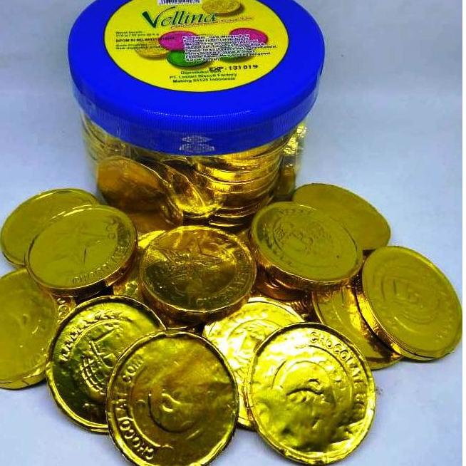 

Produk Ekslusif--vellina coklat coin 45pcs