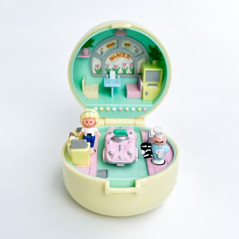 Polly Pocket Vintage 50s Diner Ring Case 1991 Bluebird