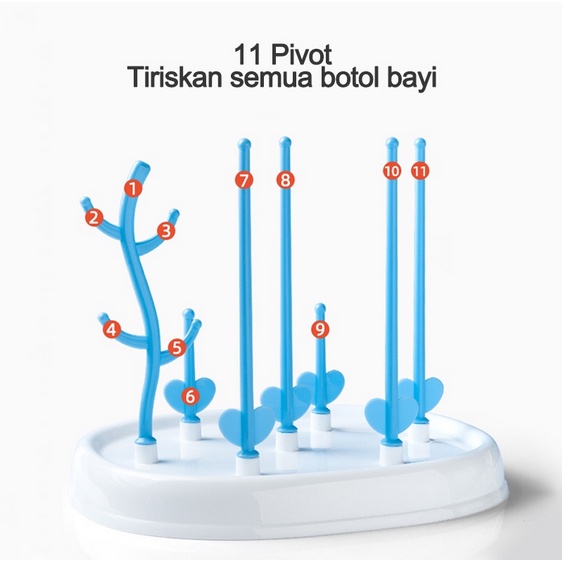 BB7 - Rak Pengering Botol Susu / Rak Tirisan Gelas Botol