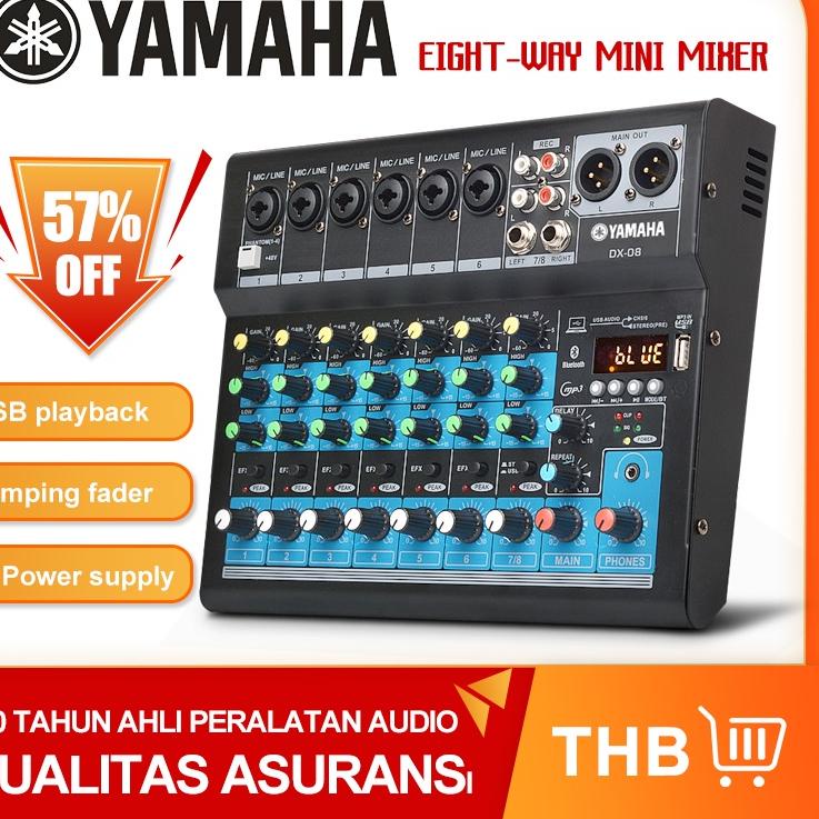 Stok Terbaru AUDIO MIXER YAMAHA DX08/DX06/DX04 SBLUETOOTH,USB,RECORD,SOUNDCARD,REVERB Mixer audio sa
