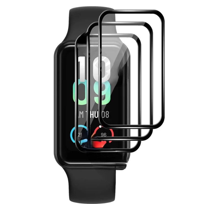 Pelindung Layar Tempered Glass 3D Curved Untuk Smartwatch Huami Amazfit Band 7