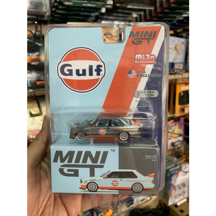 Chase Error Mini GT 314 BMW M3 E30 Gulf Mijo Exclusives USA LHD