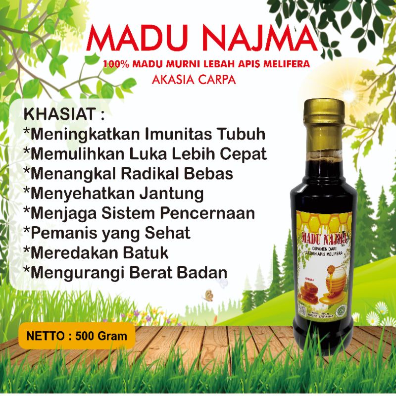 

100% ASLI MADU MURNI HERBAL 500g