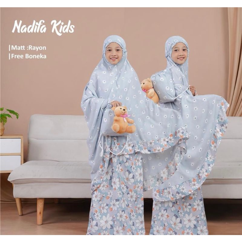 Ready stock mukena nadhifa kids by aliazara