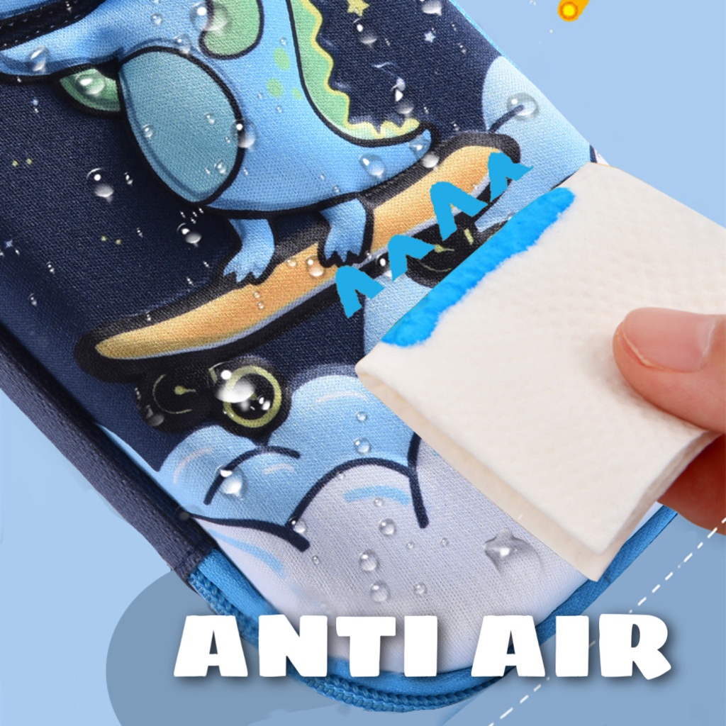 Serenity Tempat Kotak Pensil Motif Kartun Karakter Unicorn 3D Bahan EVA Untuk Anak Perempuan Laki Laki Unisex Anti Air Import KP01