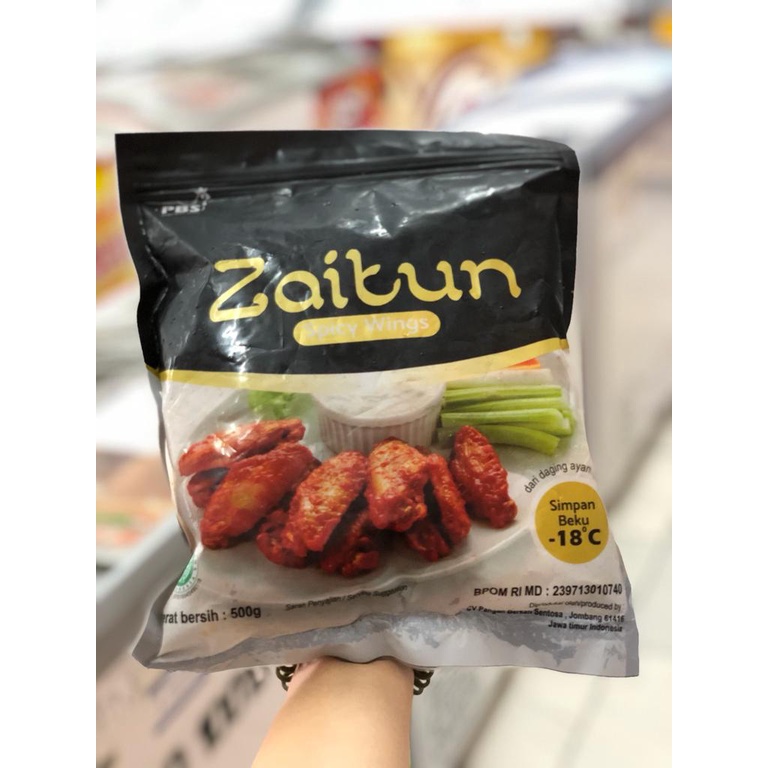 

!!PROMO!! ZAITUN SPICY WING 500GR