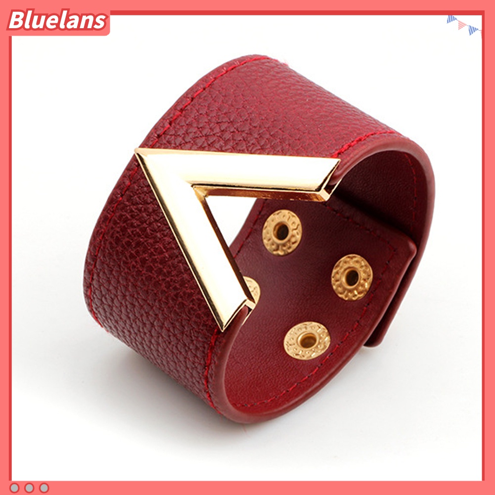 Gelang Bangle Bentuk V Model Lebar Untuk Wanita