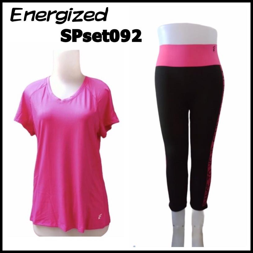 Spset092 Set Baju Sport + Legging Energized M