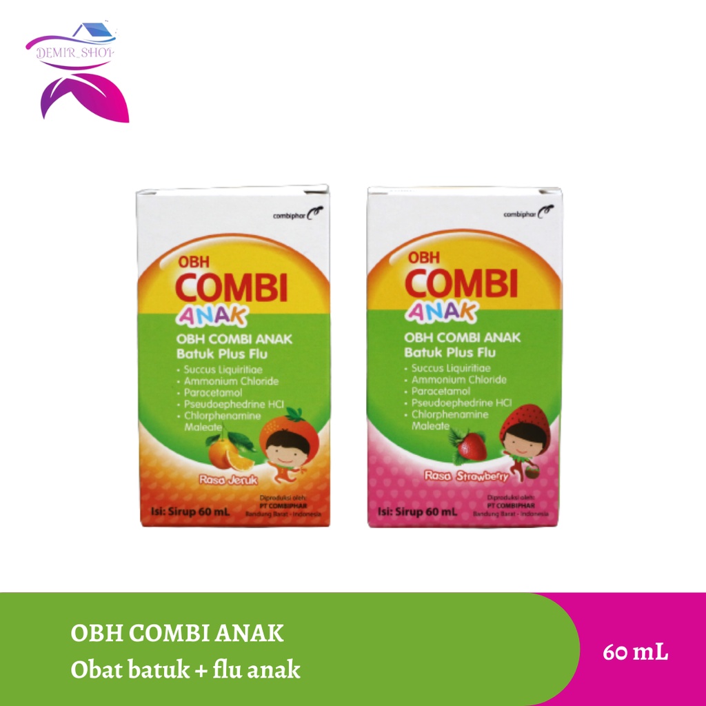 OBH Combi Anak 60 mL / Obat Batuk + Flu