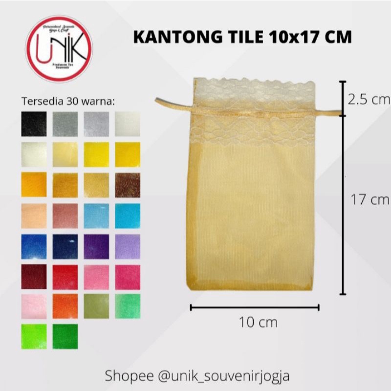 Kantong Tile Souvenir 10×17 cm | bungkus souvenir kemasan souvenir tile souvenir
