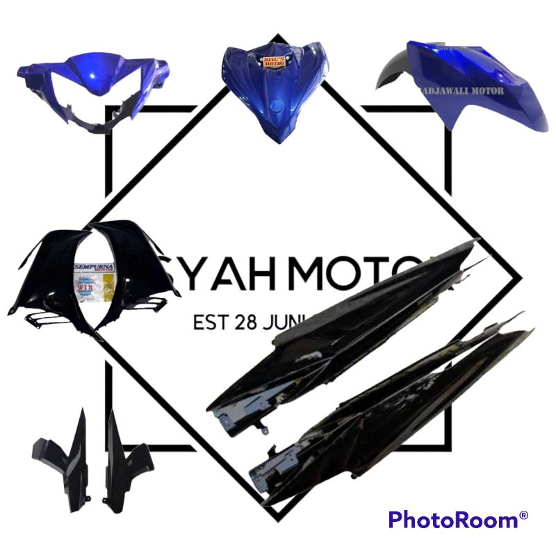 Bodi Halus Yamaha Jupiter MX 135 Warna Hitam Biru