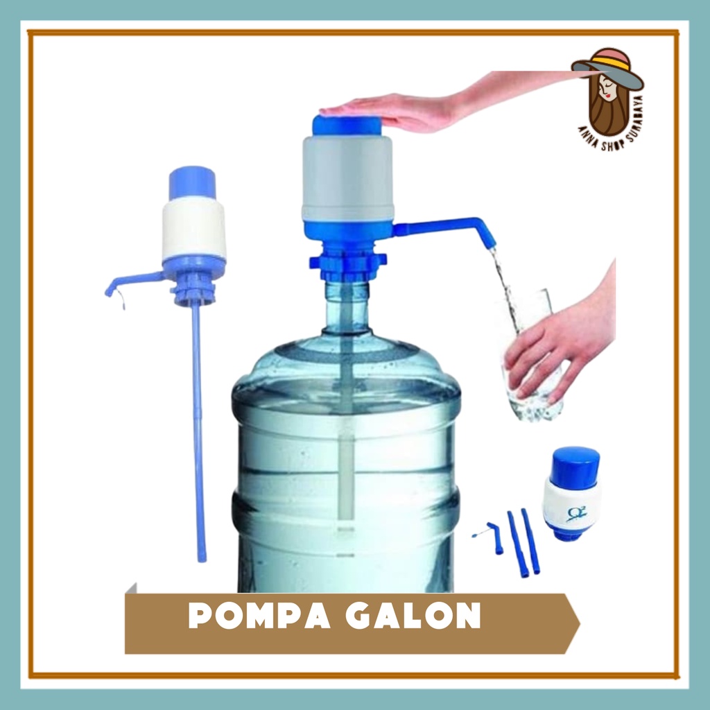 Pompa Air Galon Manual - Water Pump Warna Biru