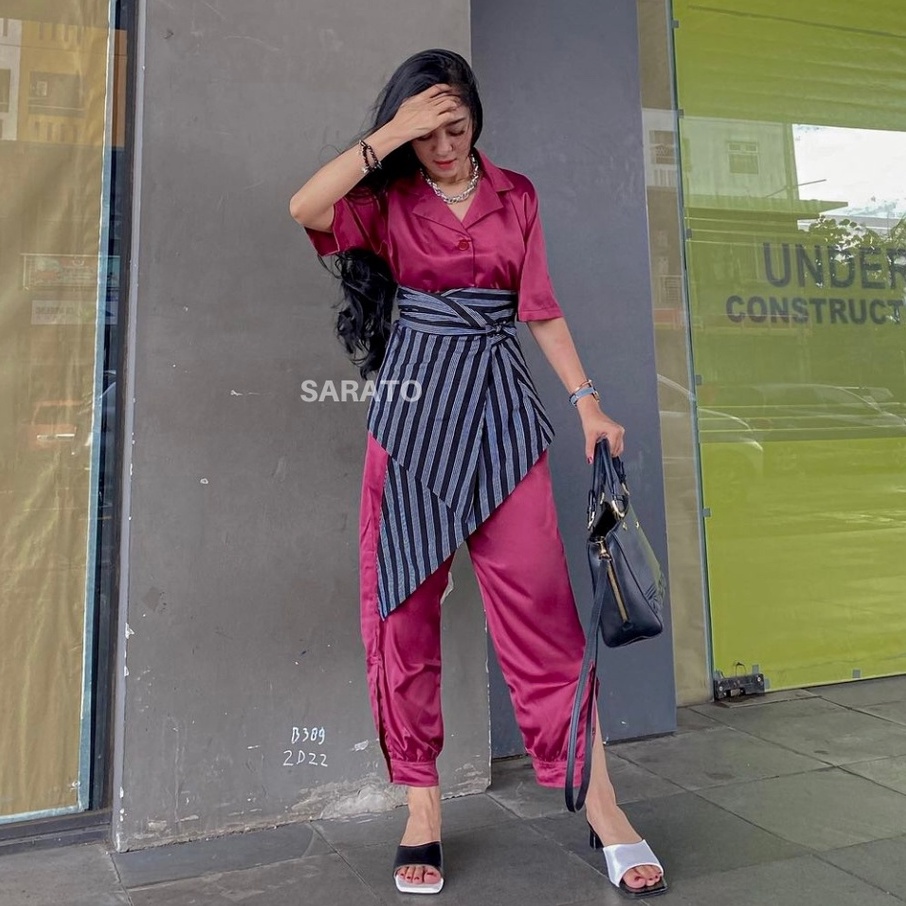 SARATO - Amora Obi Belt Tenun Lurik