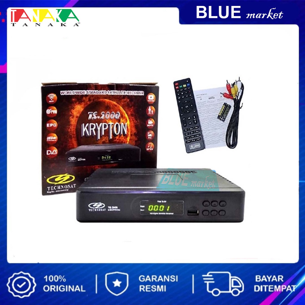 set top box RECEIVER PARABOLA TS2000 TECHNOSAT KRYPTON FTA DIGITAL SATELITE MPEG4 (UTK PARABOLA BESA