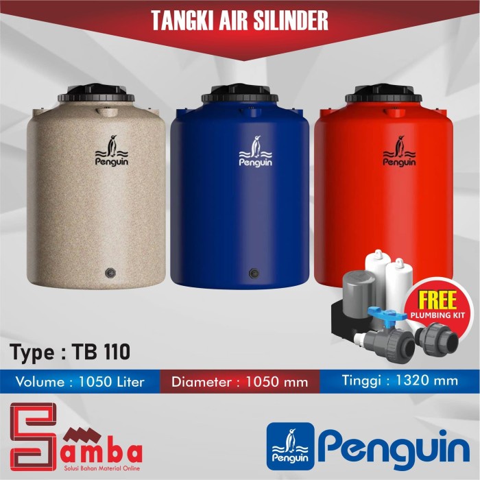 Toren Air Toren Penguin Tb 110 Volume 1050 Ltr / Tandon Air / Tangki Air