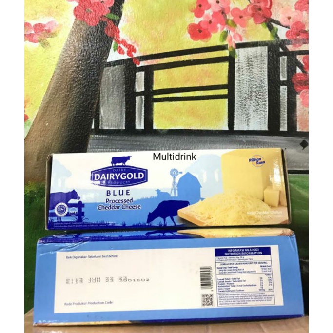 

Keju dairy gold blue cheddar 1,9kg / keju cheedar / keju parut