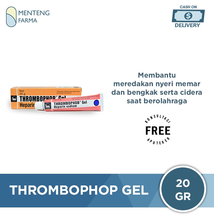 Thrombophop Gel - Salep Untuk Memar, Bengkak, Cidera, Terkilir