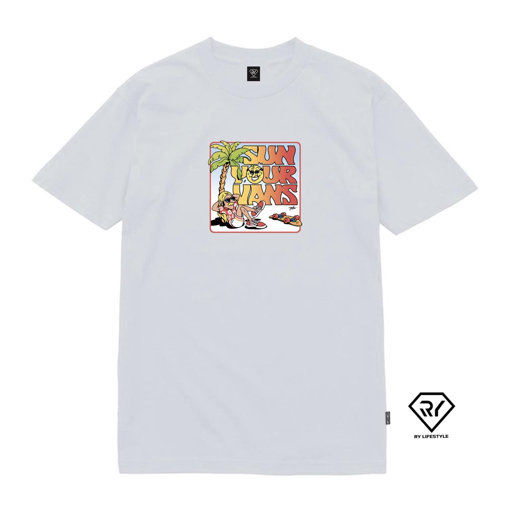 Ry Lifestyle - T-Shirt Kaos Pria Pendek Rylifestyle Sun Your Vans Casual Distro Original RYRY Kaos P